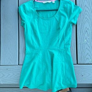 Peplum stretchy top- size XXS- fits S & M